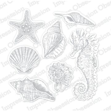 Impression Obsession Die, Seahorse & Shells