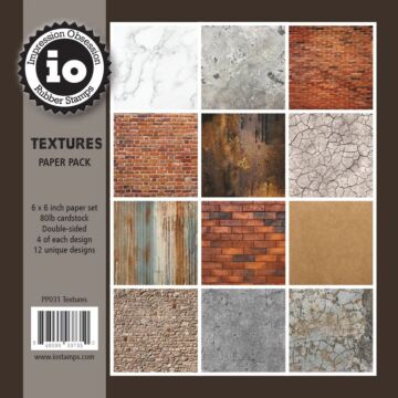 Impression Obsession 6X6 Paper Pad, Textures
