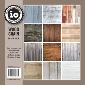 Impression Obsession 6X6 Paper Pad, Wood Textures