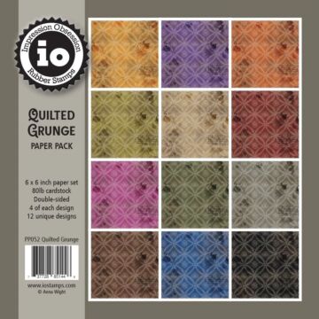 Impression Obsession 6X6 Paper Pack, Quilted Grunge