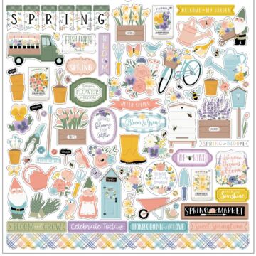 Echo Park It's Spring Time Element Sticker
