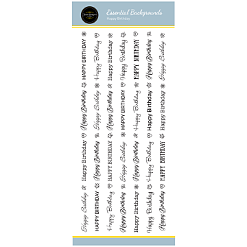 Jamie Rodgers Crafts Happy Birthday DL Clear Stamp Set
