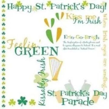 Karen Foser 12x12 Rub Ons St Patrick's Day