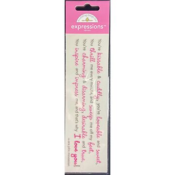 Doodlebug - Expressions Rub-Ons - Kissable