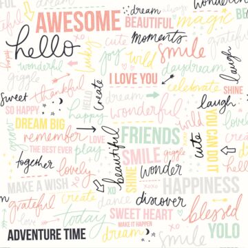 Kaisercraft 12X12 Patterned Paper, Daydreamer - Yolo