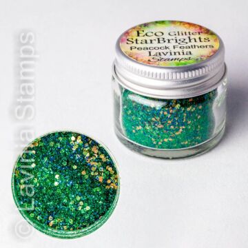 Lavinia Stamps StarBrights Eco Glitter, Peacock Feathers