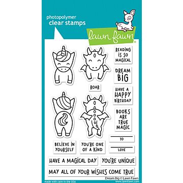 Lawn Fawn Clear Stamp, Dream Big