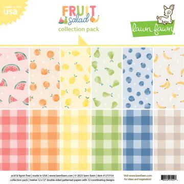 Lawn Fawn 12X12 Collection Pack, Fruit Salad
