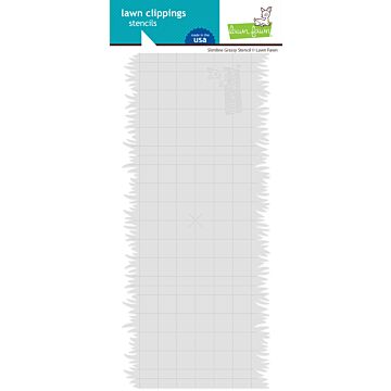 Lawn Fawn Stencil, Slimline Grassy
