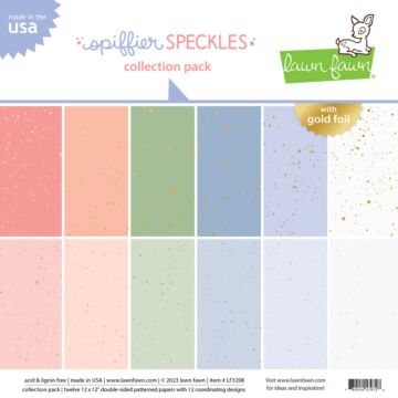 Lawn Fawn 12X12 Collection Kit, Spiffier Speckles