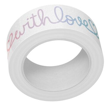 Lawn Fawn Washi Tape, Scripty Saying Shimmer