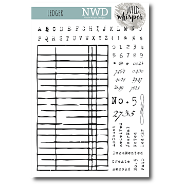 Wild Whisper - NICOLE WRIGHT LEDGER - 6X8 STAMP SET