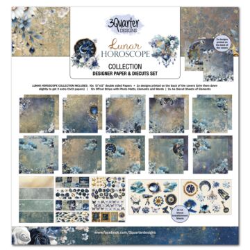 3Quarter Designs Lunar Horoscopes 12x12 Designer Paper & Diecuts Set