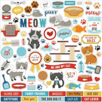 Echo Park I Love My Cat Element Sticker