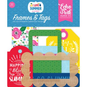Echo Park - I love Summer Frames & Tags