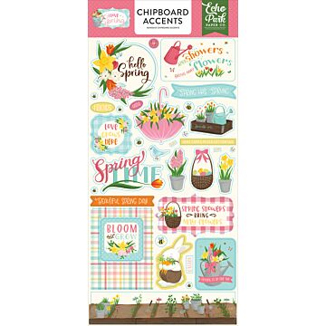 Echo Park - I Love Spring 6x13 Chipboard Accents