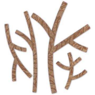 Open Studio Die, Deep Edge, Basic Forest Branches