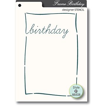 Open Studio Stencil, Birthday