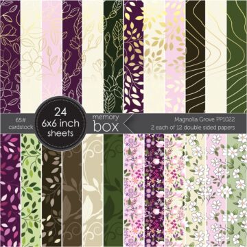 Memory Box 6X6 Paper Pack, Magnolia Grove