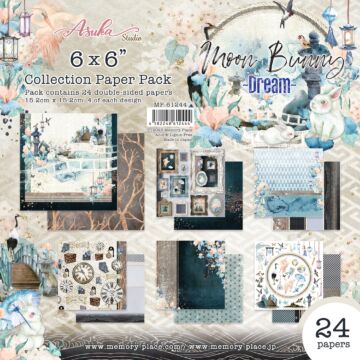 Memory-Place Asuka Studio 6X6 Collection Pack, Moon Bunny Dream