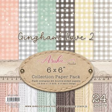Memory-Place Asuka Studio 6X6 Collection Pack, Gingham Love 2