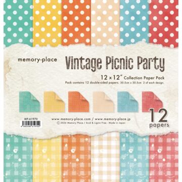 Memory Place Vintage Picnic Party 12x12 Collection Pack