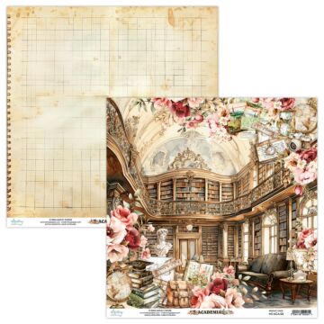 Mintay Papers 12X12 Patterned Paper, Academia 03