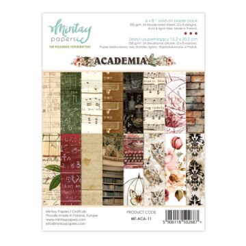 Mintay Papers 6X8 Add-on Paper Pad, Academia