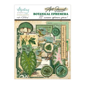 Mintay Papers Art Journal Ephemera Pack, Botanical (78pc)