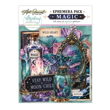 Mintay Papers Magic (68pc) Art Journal Ephemera Pack