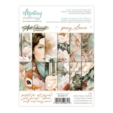 Mintay Papers Peony Silence 6X8 Art Journal Paper Pad