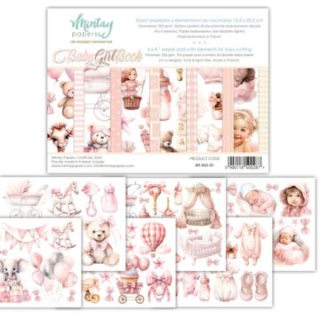 Mintay Papers 6X8 Paper Pad, Baby Girl Book