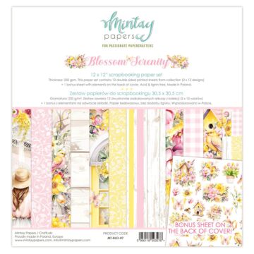 Mintay Blossom Serenity 12x12 Paper Set