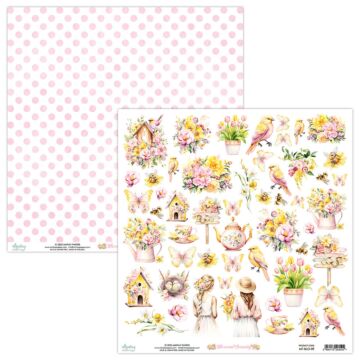 Mintay Blossom Serenity 12x12 Patterned Paper Elements