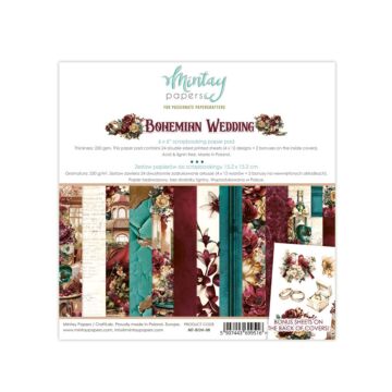 Mintay Papers 6X6 Paper Pad, Bohemian Wedding