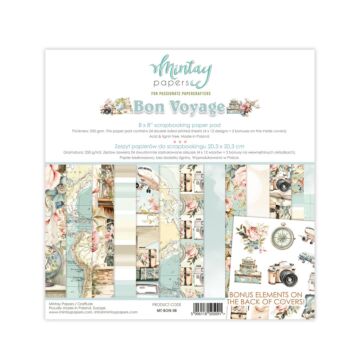 Mintay Papers 8X8 Paper Pad, Bon Voyage