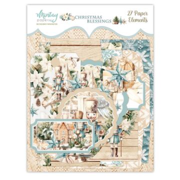 Mintay Papers Paper Elements, Christmas Blessings, 27 pcs
