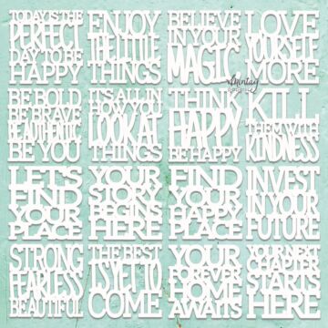 Mintay Papers Mintay Chippies, Decor - Motivational Words