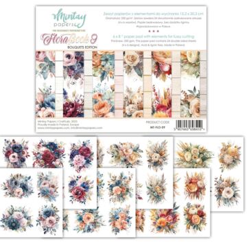 Mintay Papers 6X8 Paper Pad, Flora Book 9