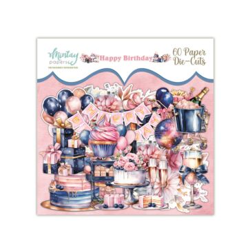 Mintay Papers Paper Die Cuts, Happy Birthday (60pc)