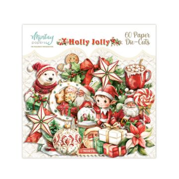 Mintay Papers Paper Die Cuts, Holly Jolly (60pc)