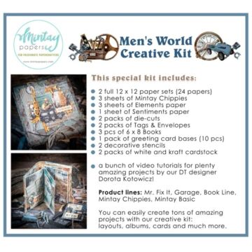 Mintay Papers Creative Kit, Men's World