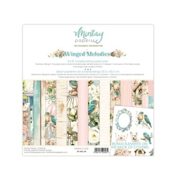 Mintay Papers 8X8 Paper Pad, Winged Melodies