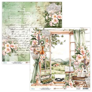 Mintay Music Garden 12x12 Patterned Paper 01