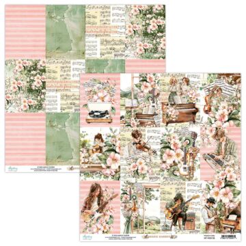 Mintay Music Garden 12x12 Patterned Paper 06