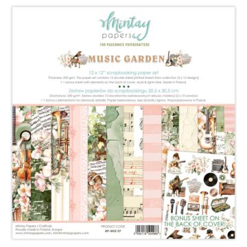 Mintay Papers 12X12 Paper Set, Music Garden