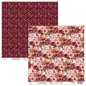 Mintay Papers 12X12 Patterned Paper, Rust & Rose 05