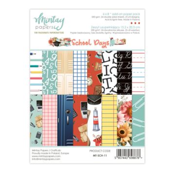 Mintay Papers 6X8 Add-on Paper Pad, School Days