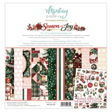 Mintay Papers Season of Joy 12X12 Paper Set