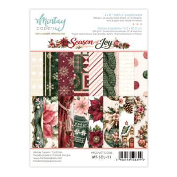 Mintay Papers Season of Joy 6X8 Add-on Paper Pad